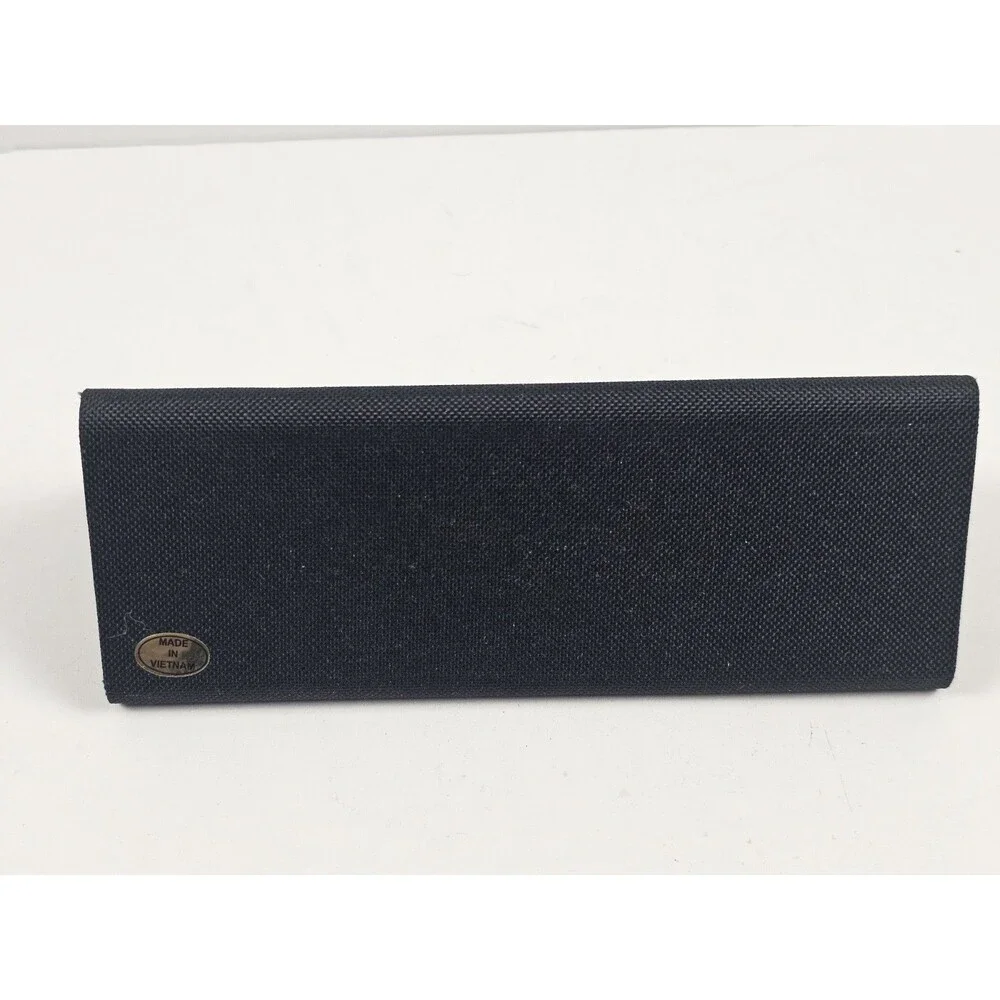 Kirkland Signature Black Triangle Eyeglass Glasses Magnetic Fabric Case